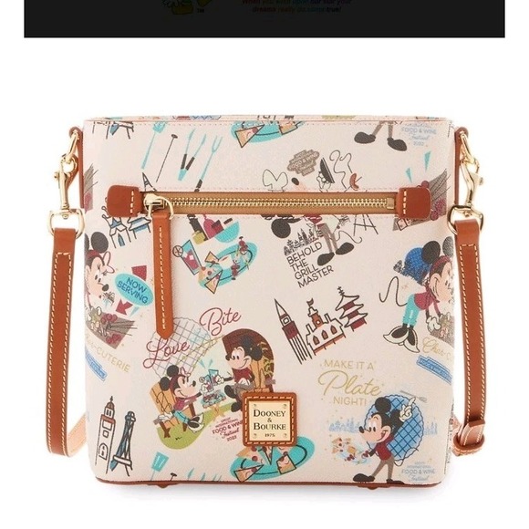 Dooney & Bourke Handbags - Disney Dooney & Bourke EPCOT Food Wine 2022 Crossbody Bag Mickey Minnie LE NWT